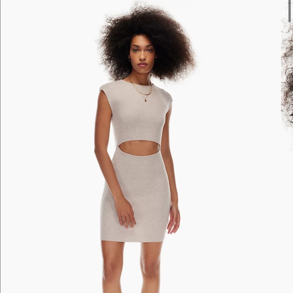 ARITZIA Wilfred Free
Cut-Out Knit Mini Dress XXS